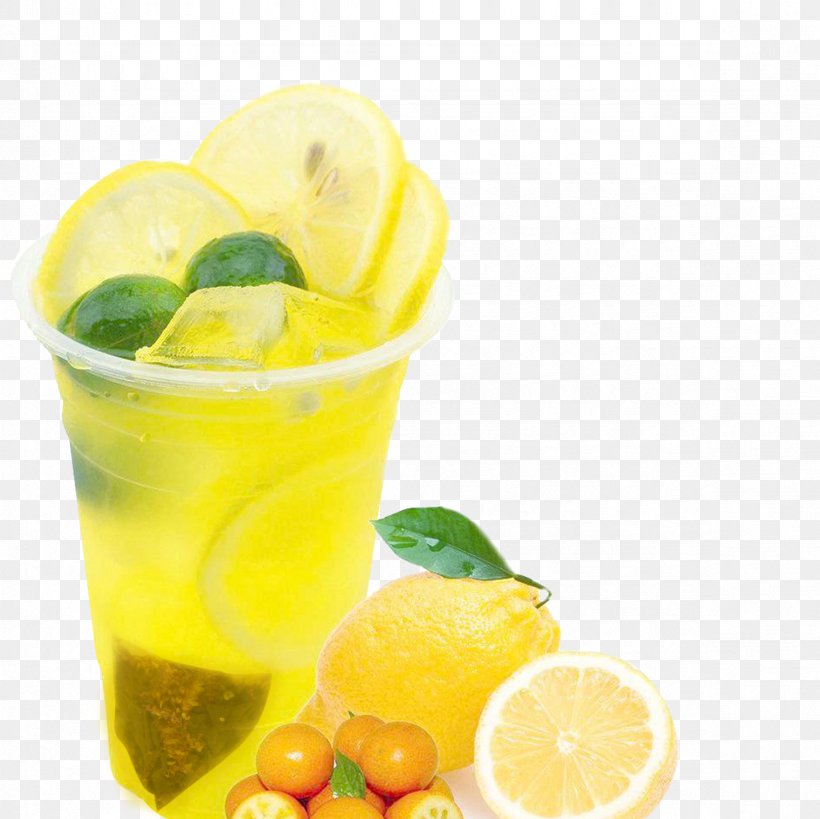 Lemon Tea Juice Lemonade, PNG, 2362x2362px, Juice, Citric Acid, Citrus, Citrus Japonica, Cocktail Garnish Download Free