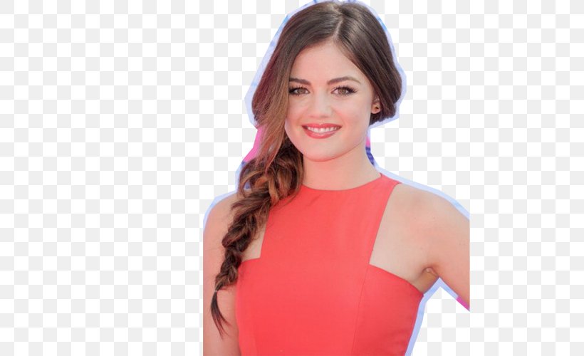 Lucy Hale 2012 Teen Choice Awards Pretty Little Liars Aria Montgomery Female, PNG, 500x500px, Watercolor, Cartoon, Flower, Frame, Heart Download Free