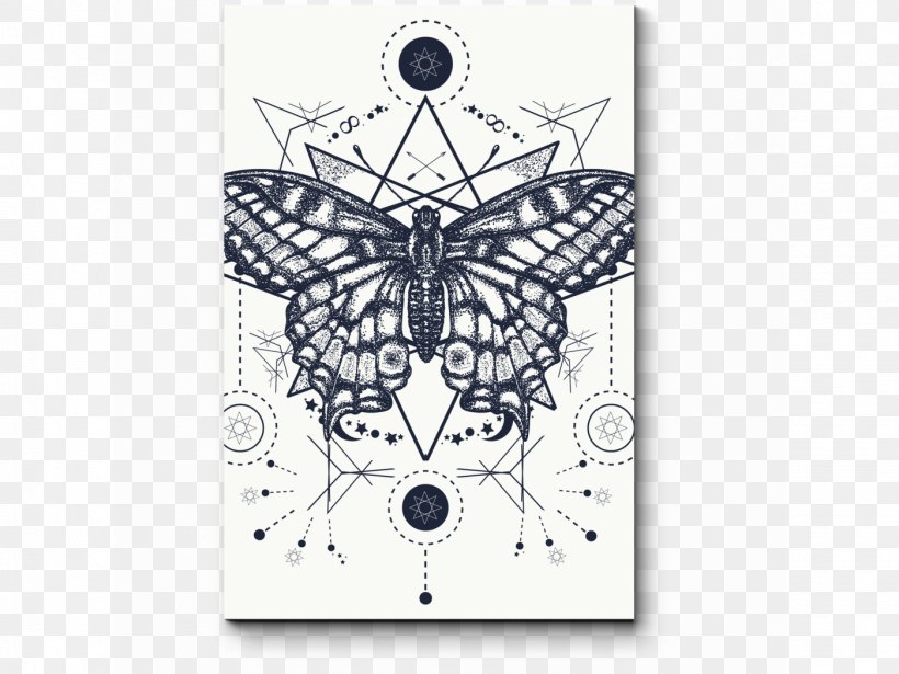 Butterfly Tattoo Drawing Vector Graphics Design, PNG, 1400x1050px, Butterfly, Black And White, Bohochic, Coverup, Drawing Download Free