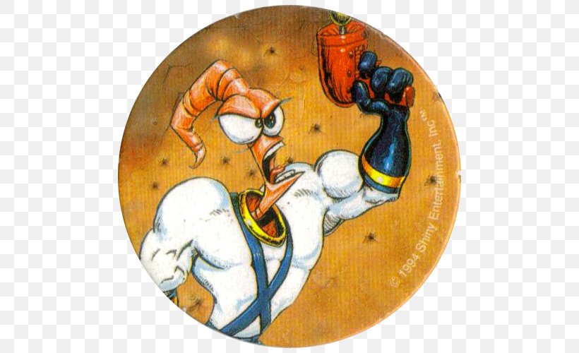 Earthworm Jim 2 Milk Caps Tazos Video Game, PNG, 500x500px, Earthworm Jim 2, Art, Dragon Ball Z, Earthworm Jim, Game Download Free