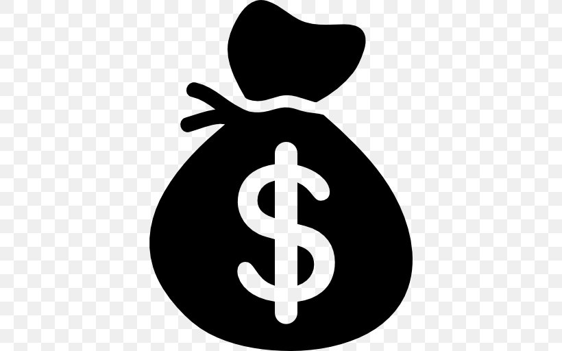Money Bag Dollar Sign United States Dollar, PNG, 512x512px, Money Bag, Bank, Black And White, Coin, Currency Download Free