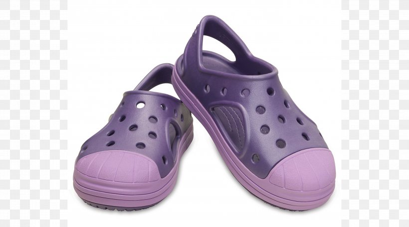 Sandal Crocs Shoe Clog Purple, PNG, 2987x1659px, Sandal, Black, Clog, Color, Crocs Download Free