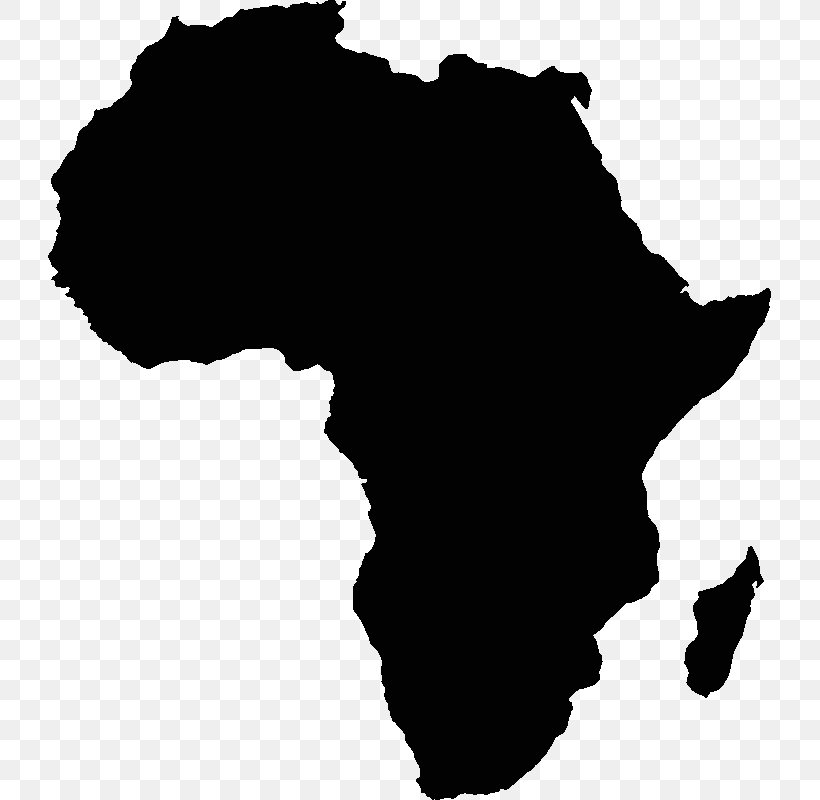 Africa Blank Map, PNG, 800x800px, Africa, Black, Black And White, Blank Map, Map Download Free