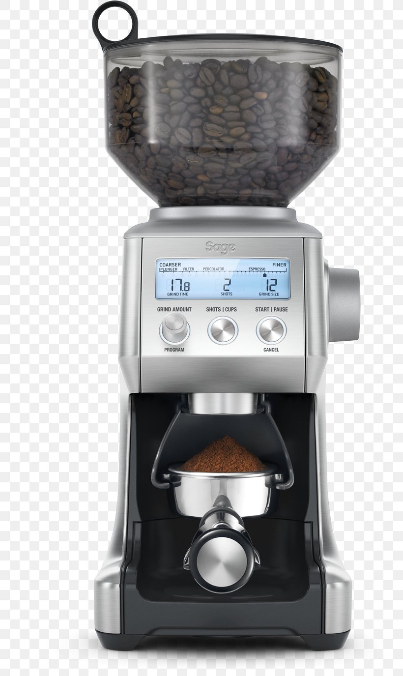 Breville Smart Coffee Grinder Pro Espresso Breville Smart Grinder Pro Sage Smart Grinder, PNG, 717x1375px, Coffee, Breville, Burr Mill, Coffeemaker, Drip Coffee Maker Download Free