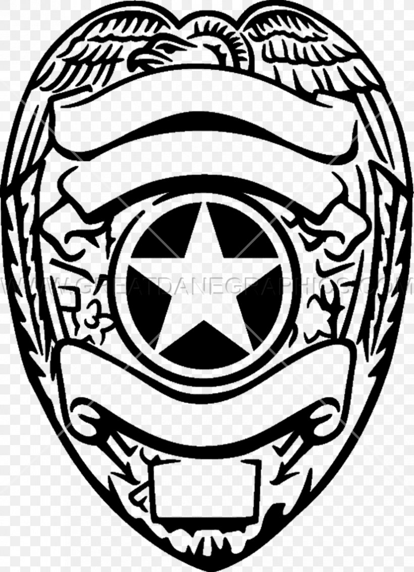 Police Officer Badge Clip Art, PNG, 825x1138px, Police, Badge, Ball, Black And White, Coloring Book Download Free