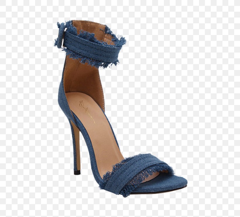 Sandal Denim High-heeled Shoe Pants, PNG, 558x744px, Sandal, Basic Pump, Clothing, Denim, Electric Blue Download Free