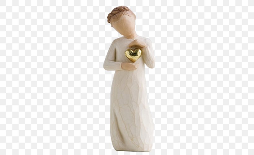 Willow Tree Gold Figurine Sculpture, PNG, 500x500px, Willow Tree, Collectable, Figurine, Gift, Gold Download Free