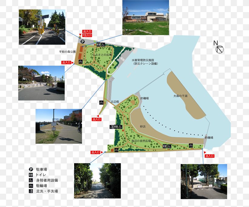 Ōmori Furusato-no-Hamabe Park Ōmori-Furusato-no-Hamabe-Kōen Furusatonohamabe Park 海浜公園 Ōmori Nori Museum, PNG, 700x684px, Park, Land Lot, Map, Real Estate, Strolling Download Free