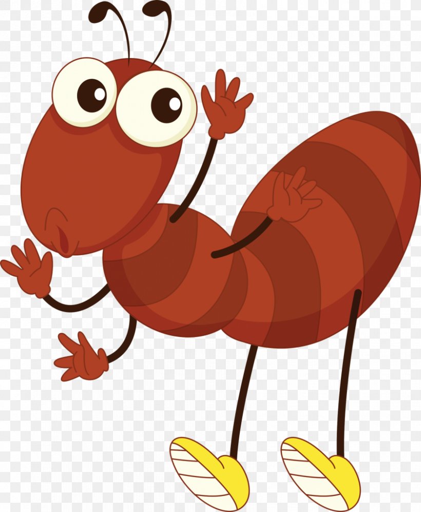 Ant Cartoon Clip Art, PNG, 841x1024px, Ant, Artwork, Beak, Black Garden Ant, Cartoon Download Free