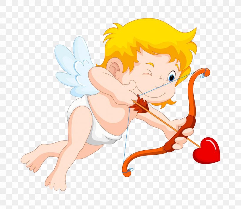 Cupid Cartoon Illustration, PNG, 1238x1075px, Watercolor, Cartoon, Flower, Frame, Heart Download Free