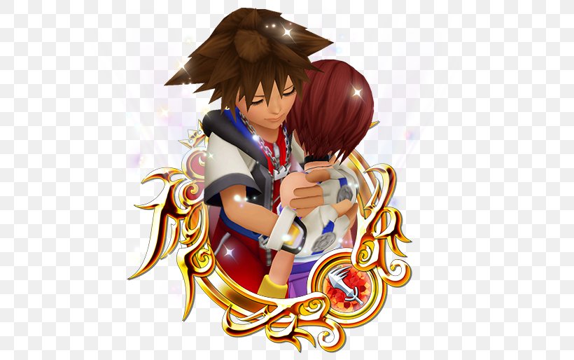Kingdom Hearts III Kingdom Hearts χ KINGDOM HEARTS Union χ[Cross] Sora, PNG, 601x514px, Watercolor, Cartoon, Flower, Frame, Heart Download Free