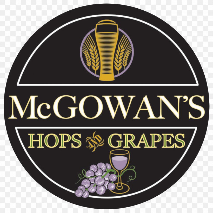 McGowan's Hops & Grapes Beer Potbelly's Wine Bar, PNG, 2514x2514px, Beer, Bar, Brand, Drink, Emblem Download Free