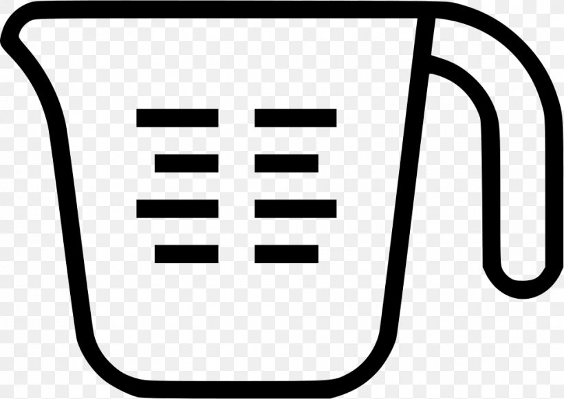 Measuring Cup Kitchen Utensil Clip Art, PNG, 981x696px, Measuring Cup, Area, Black, Black And White, Brand Download Free