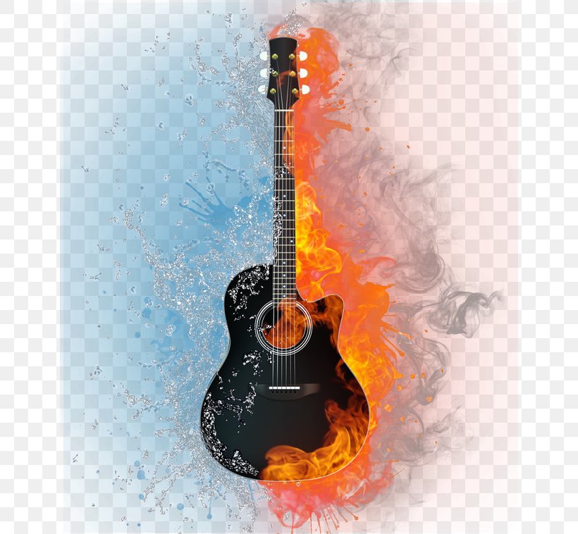 Acoustic Guitar Light, PNG, 650x758px, Watercolor, Cartoon, Flower, Frame, Heart Download Free