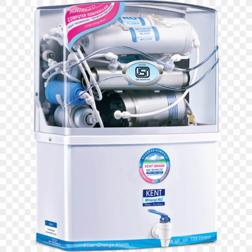 Water Purification Kent RO Systems Reverse Osmosis Kent Ro Service Center Number, PNG, 1000x1000px, Water Purification, Drinking Water, Eureka Forbes, Kent Ro Systems, Machine Download Free