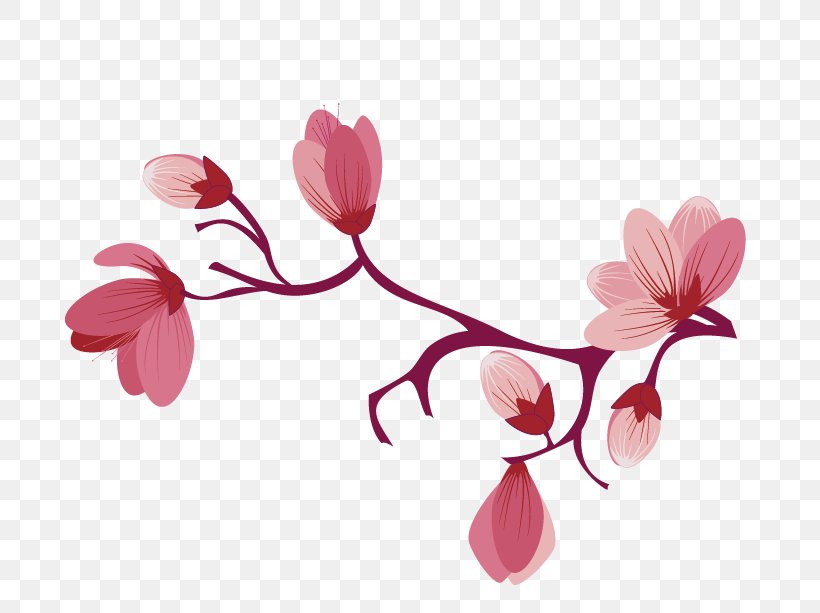 Cherry Blossom Flower Clip Art, PNG, 729x613px, Cherry Blossom, Blossom, Branch, Cherry, Floral Design Download Free