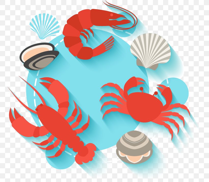 Crab Seafood Shrimp Cartoon, PNG, 760x714px, Crab, Art, Cartoon, Designer, Qversion Download Free