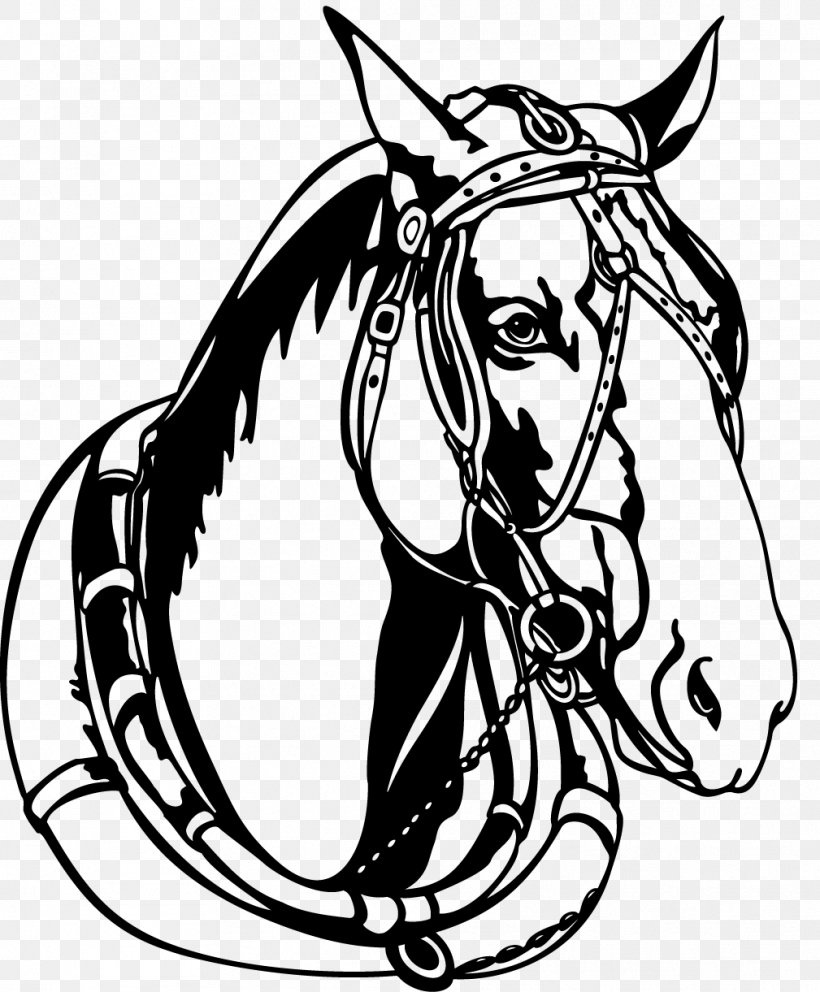 Horse Mare Equestrian Clip Art, PNG, 1009x1221px, Horse, Art, Artwork, Bit, Black And White Download Free