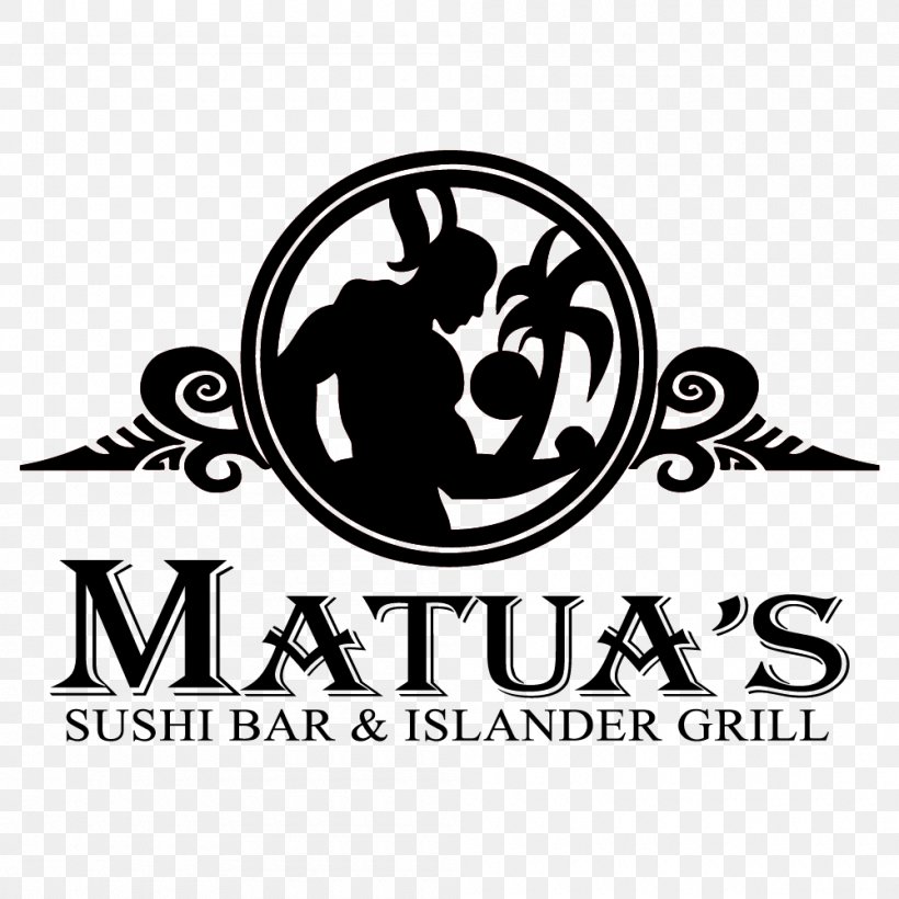 Matua's Sushi Bar & Islander Grill Gaslamp Quarter Cuisine Of Hawaii Take-out, PNG, 1000x1000px, Gaslamp Quarter, Bar, Black And White, Brand, California Download Free