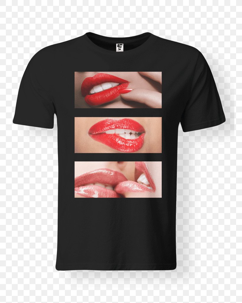 T-shirt Sleeve Brand Neck, PNG, 768x1024px, Tshirt, Biting, Brand, Lip, Neck Download Free
