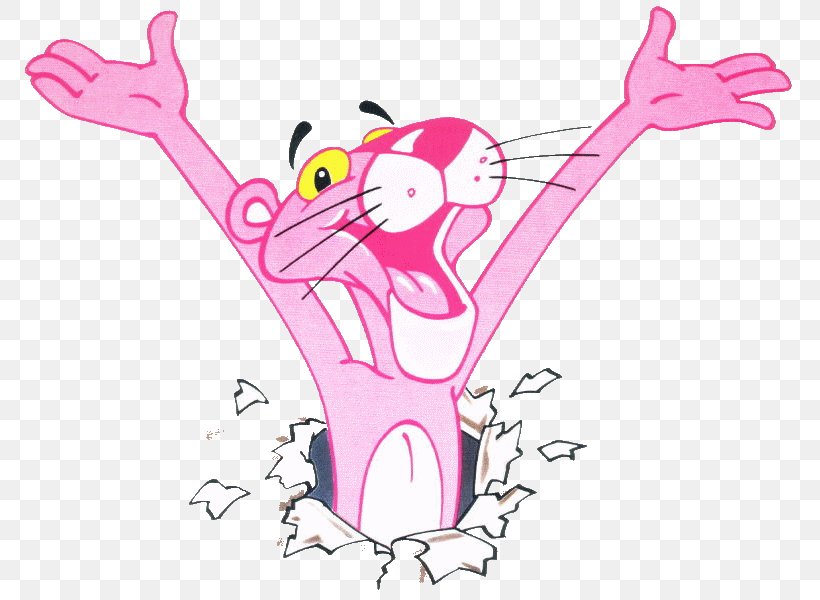 The Pink Panther Black Panther Image Clip Art, PNG, 785x600px, Watercolor, Cartoon, Flower, Frame, Heart Download Free
