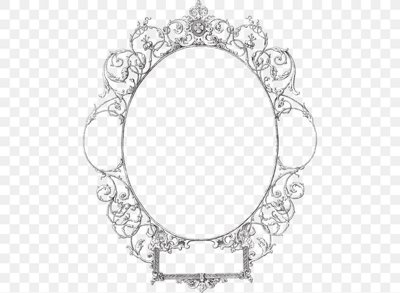 Borders And Frames Vintage Clip Art, PNG, 480x601px, Borders And Frames, Art, Black And White, Body Jewelry, Drawing Download Free