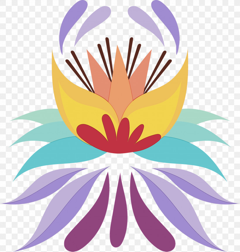 Cartoon Petal Purple Flower Plants, PNG, 2848x3000px, Mexican Elements, Biology, Cartoon, Flower, Paint Download Free