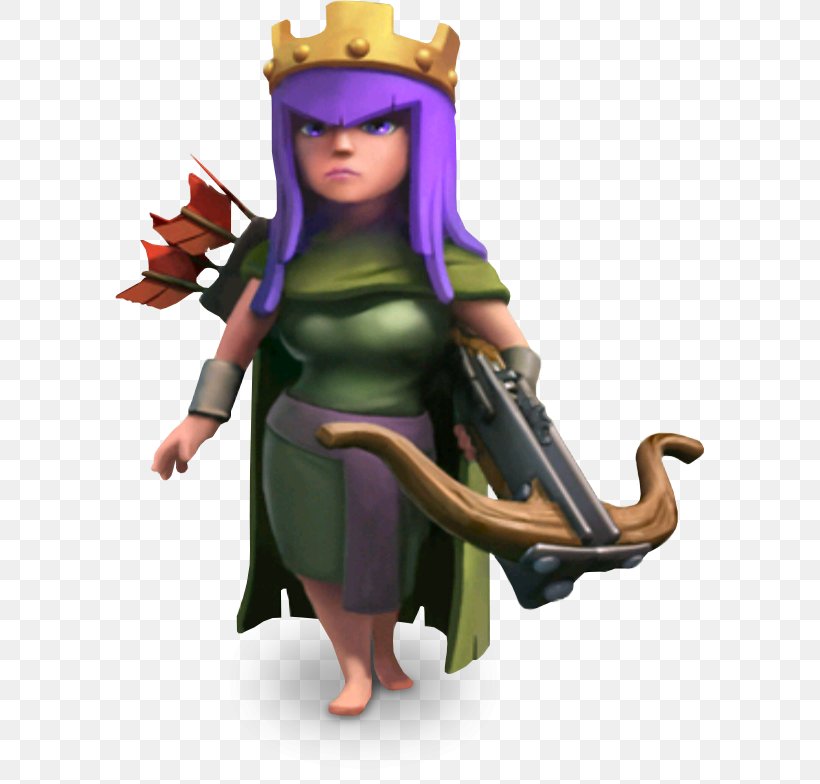 Clash Of Clans ARCHER QUEEN Clash Royale King Archer Barbarian, PNG, 589x784px, Clash Of Clans, Action Figure, Android, Archer, Archer Queen Download Free