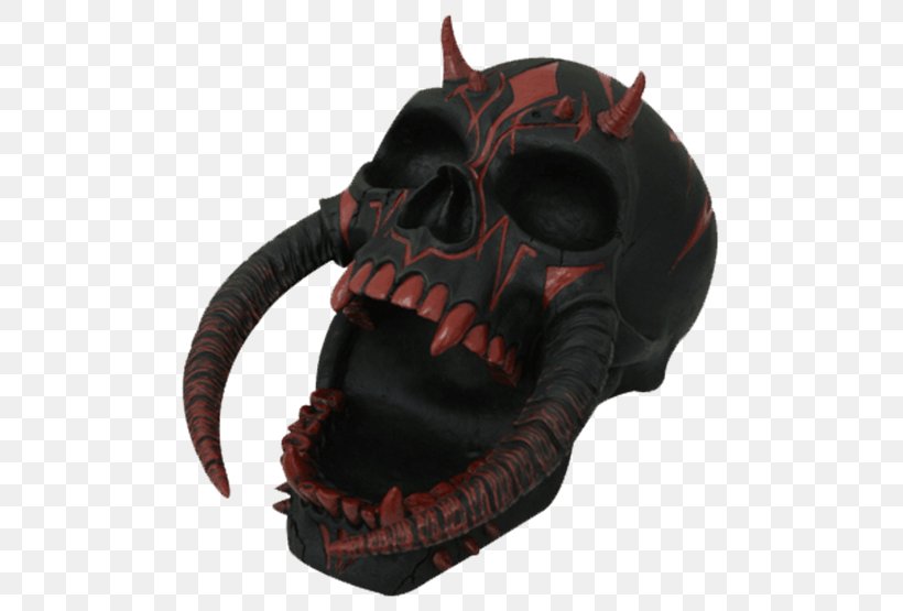 Skull Horn Skeleton Figurine Statue, PNG, 555x555px, Skull, Demon, Devil, Fang, Figurine Download Free