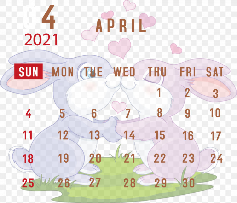 April 2021 Printable Calendar April 2021 Calendar 2021 Calendar, PNG, 3000x2576px, 2021 Calendar, April 2021 Printable Calendar, Biology, Cartoon, Meter Download Free