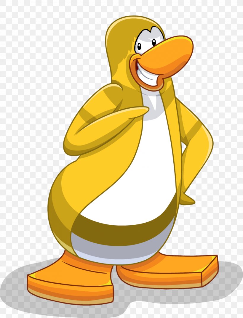 Club Penguin Hoodie Yellow Blue, PNG, 1015x1330px, Penguin, Beak, Bird, Blue, Cartoon Download Free