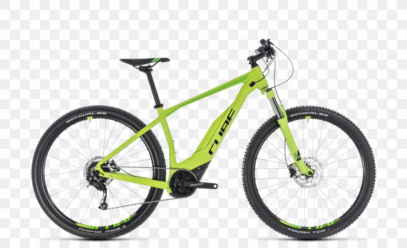 Electric Bicycle Mountain Bike Cube Bikes Cycling, PNG, 2500x1525px, Bicycle, Automotive Tire, Bicycle Accessory, Bicycle Chains, Bicycle Fork Download Free