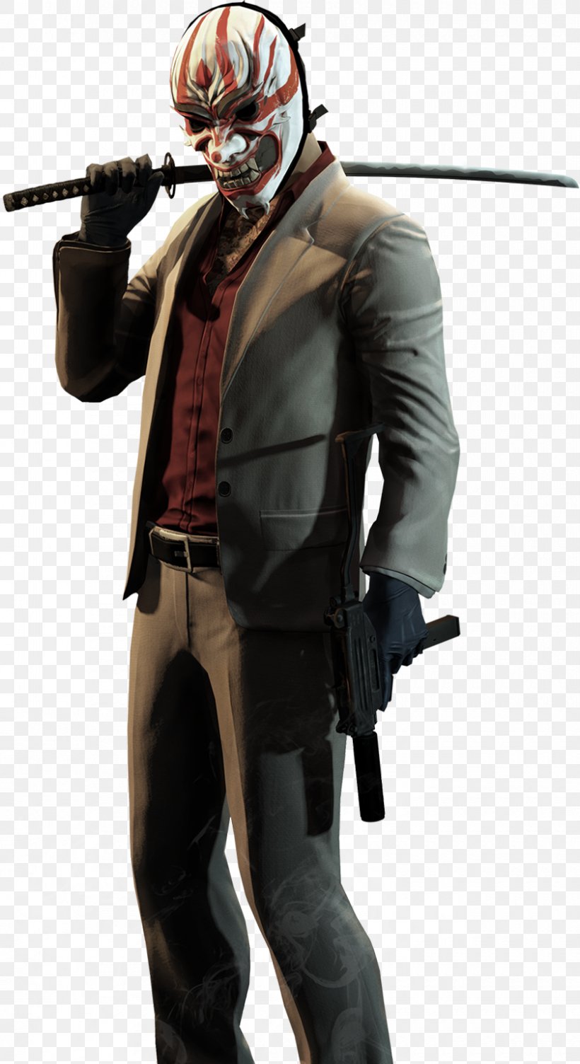 Payday 2 Yakuza Kiwami Payday: The Heist PlayStation 4, PNG, 840x1541px, Payday 2, Action Figure, Android, Costume, Fictional Character Download Free