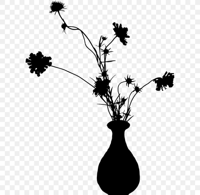 Plant Stem Flowering Plant Vase Silhouette, PNG, 611x800px, Plant Stem, Blackandwhite, Branch, Flower, Flowering Plant Download Free