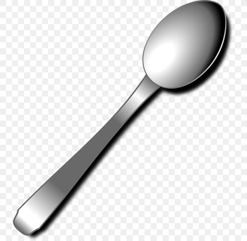 Soup Spoon Fork Clip Art, PNG, 733x799px, Spoon, Black And White, Cutlery, Fork, Free Content Download Free