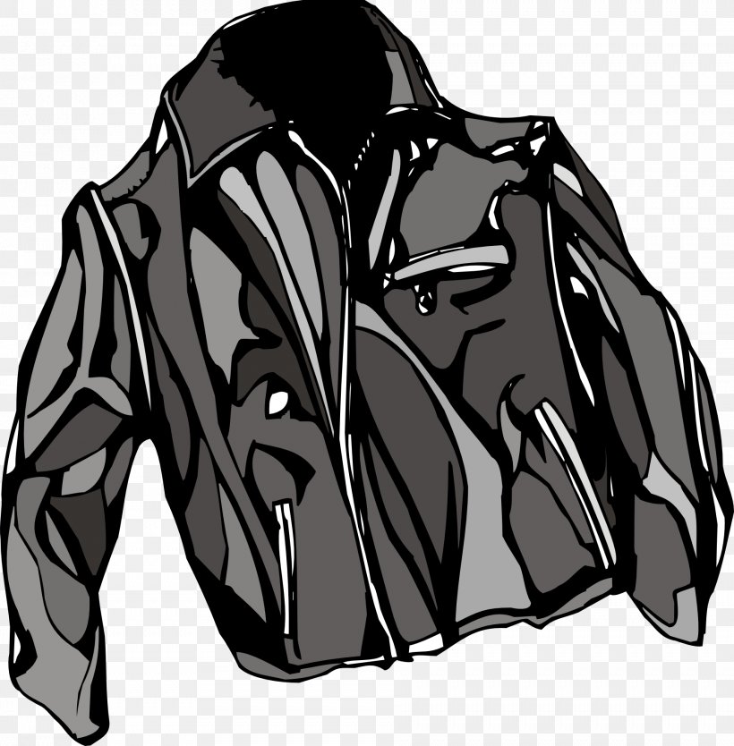 Leather Jacket Coat Clip Art, PNG, 1886x1920px, Leather Jacket, Black, Black And White, Briefcase, Clothing Download Free