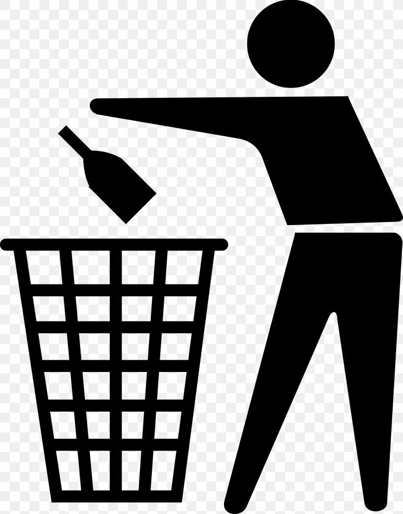 Rubbish Bins & Waste Paper Baskets Clip Art, PNG, 1881x2400px, Rubbish Bins Waste Paper Baskets, Area, Artwork, Black And White, Garbage Disposals Download Free