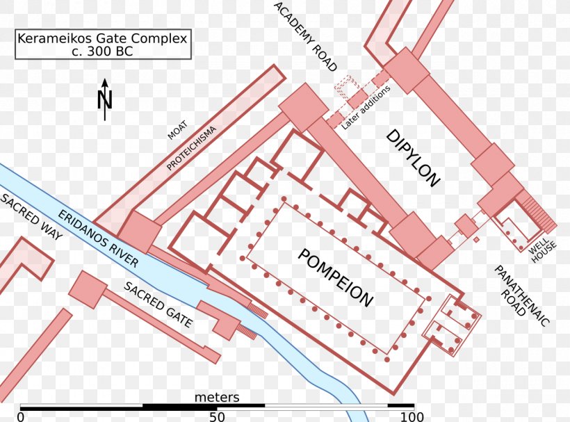 Pompeion Kerameikos Sacred Gate Dipylon Eridanos, PNG, 1280x949px, Kerameikos, Area, Classical Athens, Diagram, Eleusinian Mysteries Download Free