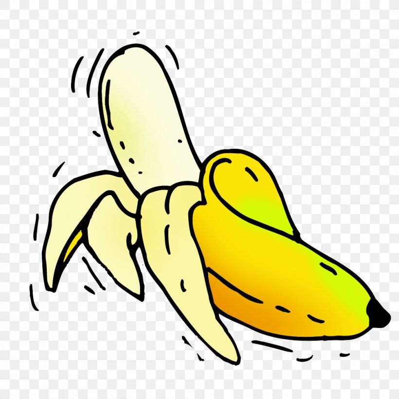 Clip Art Insect Yellow Product Cartoon, PNG, 1000x1000px, Insect, Banana, Banana Family, Beak, Cartoon Download Free