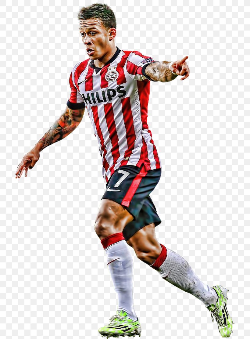 Memphis Depay Soccer Player PSV Eindhoven Football, PNG, 719x1111px, Memphis Depay, Ball, Clothing, Competition, Competition Event Download Free