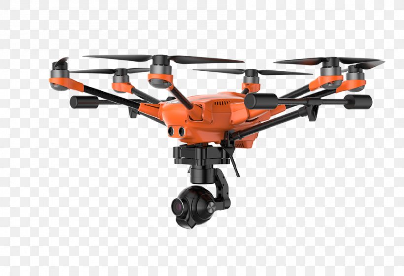 Yuneec International Typhoon H Unmanned Aerial Vehicle Camera Aircraft, PNG, 898x614px, Yuneec International Typhoon H, Adapter, Aircraft, Camera, Gimbal Download Free