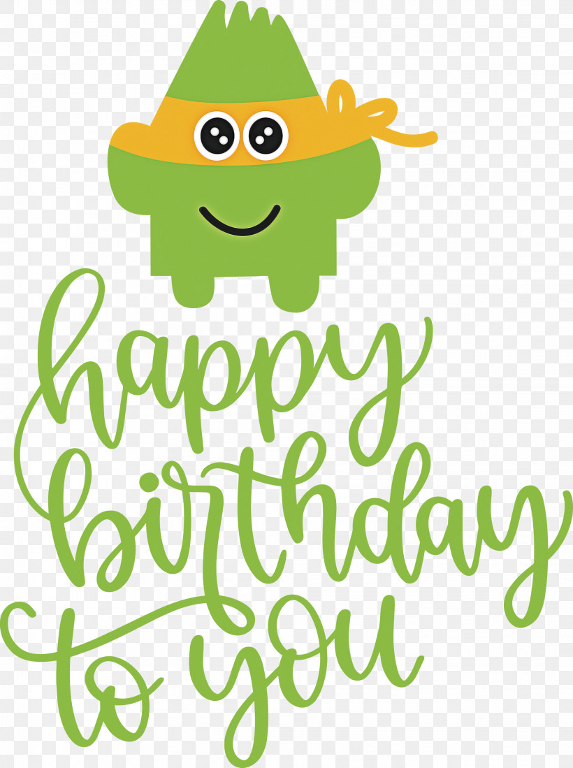 Birthday, PNG, 2237x3000px, Birthday, Cartoon, Green, Happiness, Leaf Download Free