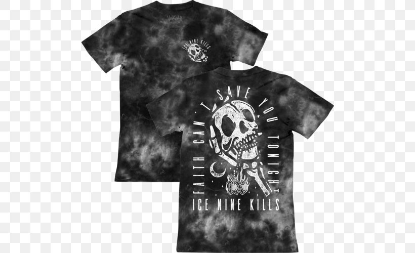 T-shirt Ice Nine Kills The Nature Of The Beast Ink Every Trick In The Book, PNG, 500x500px, Tshirt, Black, Black And White, Bleach, Brand Download Free