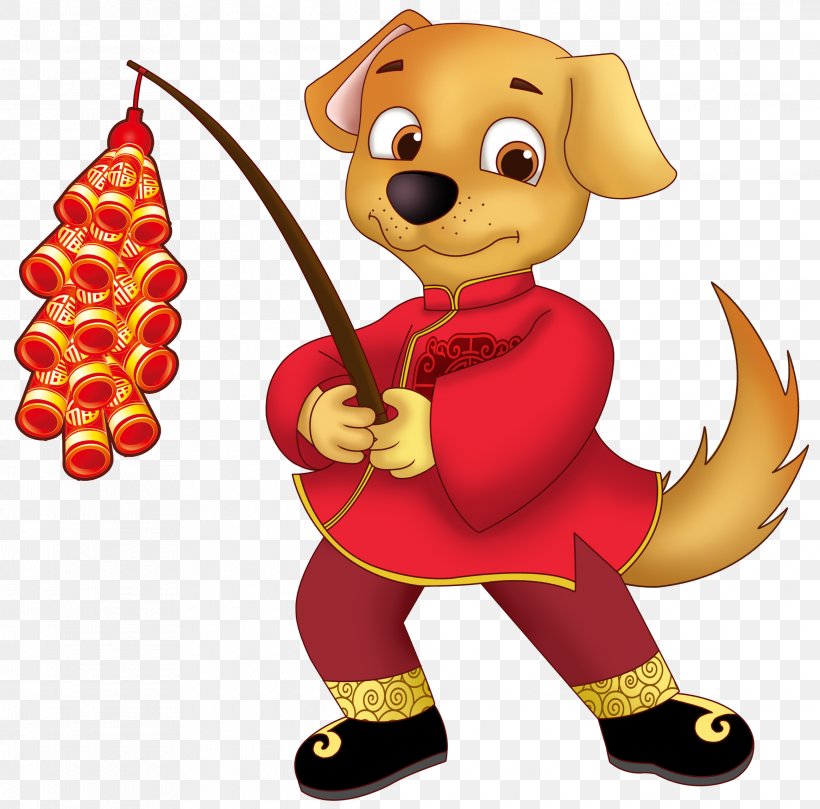 Dog Chinese New Year Papercutting Firecracker Chinese Paper Cutting, PNG, 2330x2300px, Dog, Animation, Art, Bainian, Carnivoran Download Free