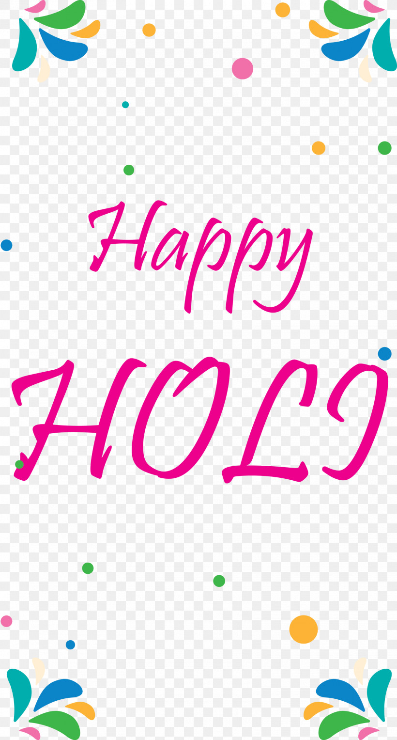 Happy Holi, PNG, 1610x3000px, Happy Holi, Calligraphy, Line, Magenta, Pink Download Free
