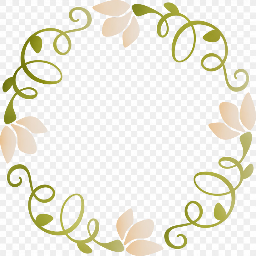 Leaf Circle Plant Ornament Interior Design, PNG, 3000x3000px, Spring Frame, Circle, Floral Frame, Flower Frame, Interior Design Download Free