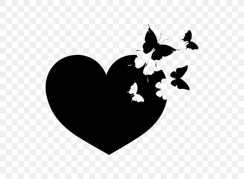 Wall Decal Butterflies And Moths Heart Animal Vinyl Group, PNG, 600x600px, Watercolor, Cartoon, Flower, Frame, Heart Download Free