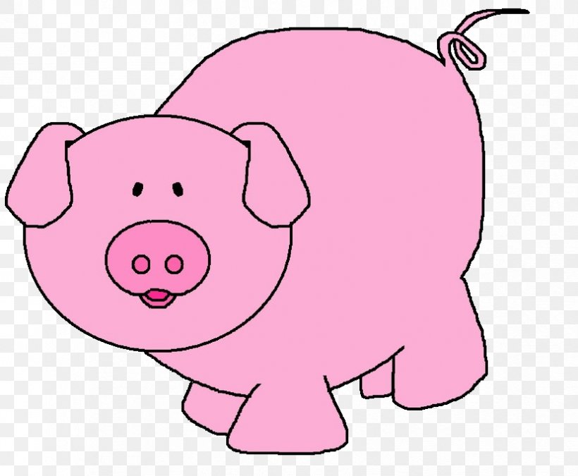 Clip Art Openclipart Free Content Image Co Pig, PNG, 828x682px, Co Pig, Animal Figure, Cartoon, Domestic Pig, Drawing Download Free