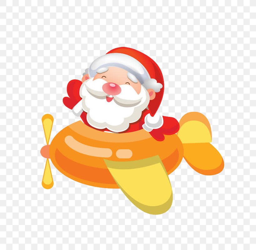 Santa Claus Airplane Christmas Icon, PNG, 800x800px, Santa Claus, Airplane, Art, Cartoon, Christmas Download Free