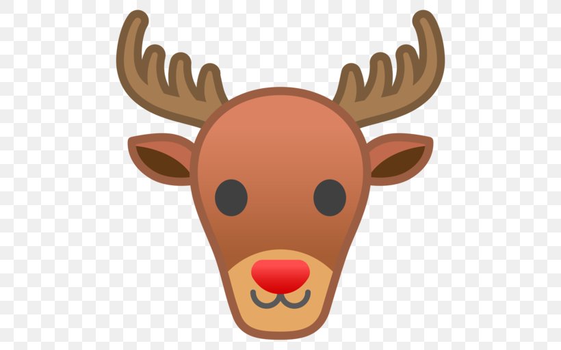 Apple Color Emoji Reindeer Synonyms And Antonyms, PNG, 512x512px, Emoji, Antler, Apple Color Emoji, Deer, Emojipedia Download Free